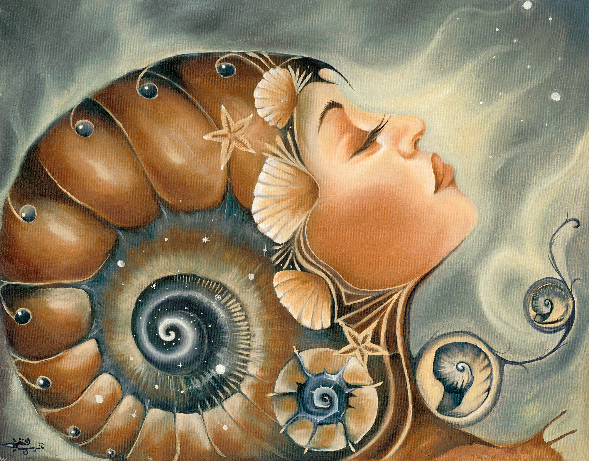 Sea Shell Visionary Art